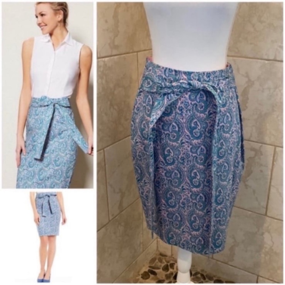 Antonio Melani X Liberty Fabrics London Paisley Skirt Size 8